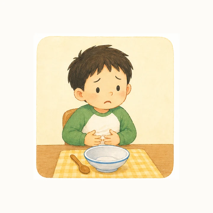 肚子饿的小朋友