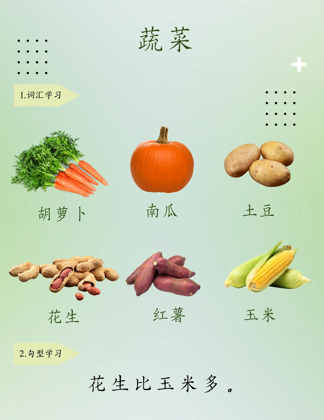 蔬菜 教材页 2